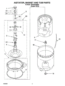 03 - Agitator, Basket And Tub Parts parts for Roper Washer 7MRAS8244MQ0 from AppliancePartsPros.com