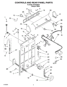 02 - Control And Rear Panel Parts parts for Roper Washer RAX4232KQ1 from AppliancePartsPros.com