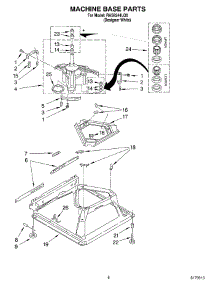 05 - Machine Base Parts parts for Roper Washer RAS8244LQ0 from AppliancePartsPros.com