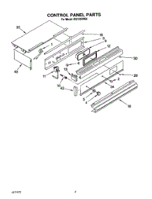 03 - Control Panel parts for Roper Oven BGC430WB0 from AppliancePartsPros.com