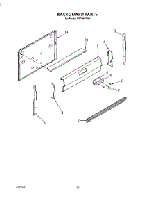 07 - Backguard, Literature parts for Roper Range FGS395VW0 from AppliancePartsPros.com