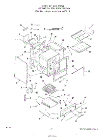 04 - Body parts for Roper Range 1423W2A from AppliancePartsPros.com