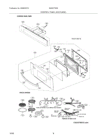 05 - Control Panel / Door / Misc parts for Electrolux Microwave E30SO75ESSA from AppliancePartsPros.com