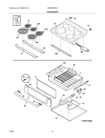 07 - Top / Drawer parts for Electrolux Range CEI30EF5GSC from AppliancePartsPros.com