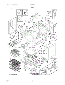 05 - Body parts for Electrolux Range CEI30EF5GWB from AppliancePartsPros.com