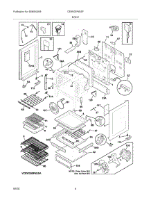 05 - Body parts for Electrolux Range CEW30EF6GSF from AppliancePartsPros.com