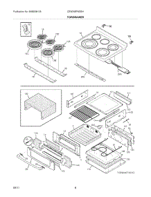 07 - Top / Drawer parts for Electrolux Range CEW30EF6GSH from AppliancePartsPros.com