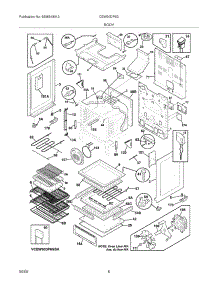 07 - Body parts for Electrolux Range CEW30DF6GBC from AppliancePartsPros.com