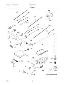 05 - Burner parts for Electrolux Range E30GF74GPS from AppliancePartsPros.com