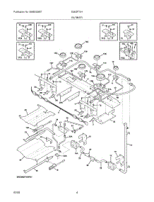 05 - Burner parts for Electrolux Range E36GF76HPS1 from AppliancePartsPros.com