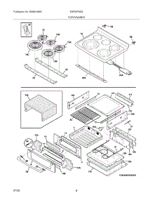 07 - Top / Drawer parts for Electrolux Range EW30EF65GBE from AppliancePartsPros.com