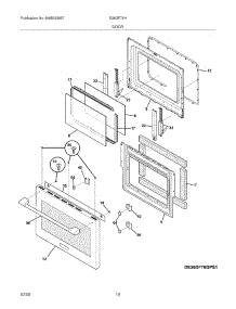 11 - Door parts for Electrolux Range E36GF76HPS1 from AppliancePartsPros.com