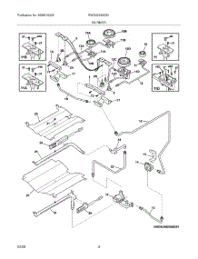 05 - Burner parts for Electrolux Range EW30GS65GS1 from AppliancePartsPros.com