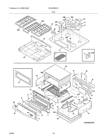 09 - Top / Drawer parts for Electrolux Range EW30DS6CGB2 from AppliancePartsPros.com