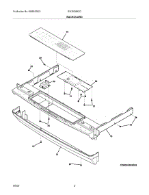 03 - Backguard parts for Electrolux Range EW30DS6CGB3 from AppliancePartsPros.com