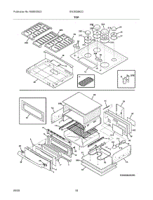 09 - Top parts for Electrolux Range EW30DS6CGB3 from AppliancePartsPros.com