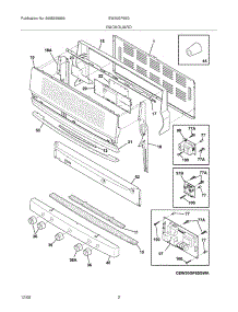 03 - Backguard parts for Electrolux Range EW30GF65GWE from AppliancePartsPros.com