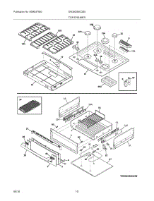 09 - Top / Drawer parts for Electrolux Range EW30GS6CGS9 from AppliancePartsPros.com