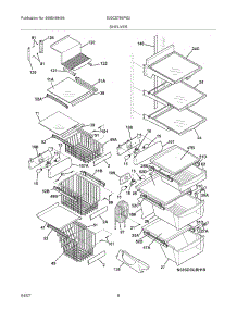 09 - Shelves parts for Electrolux Refrigerator E23CS78EPS2 from AppliancePartsPros.com