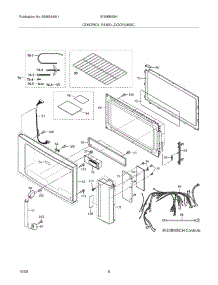 05 - Control Panel / Door parts for Electrolux Microwave EI30BM55HBB from AppliancePartsPros.com