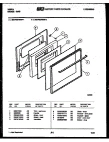 04 - Door Parts parts for Frigidaire Range 30DPMDWEN2 from AppliancePartsPros.com