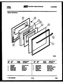 05 - Door Parts parts for Frigidaire Range 30IPCDWAN7 from AppliancePartsPros.com