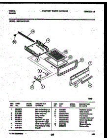 05 - Broiler Drawer Parts parts for Frigidaire Range 30KPMAWHN1 from AppliancePartsPros.com