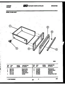 04 - Drawer Parts parts for Frigidaire Range 30-3991-23-01 from AppliancePartsPros.com