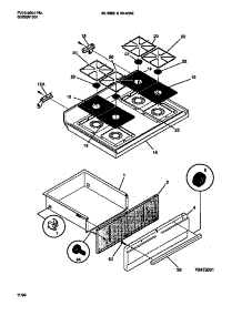 05 - Top  /  Drawer parts for Frigidaire Range 30-4382-23-04 from AppliancePartsPros.com