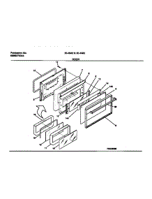 07 - Door parts for Frigidaire Range 30-4982-00-05 from AppliancePartsPros.com