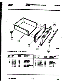 04 - Drawer Parts parts for Frigidaire Range 30-4987-23-06 from AppliancePartsPros.com