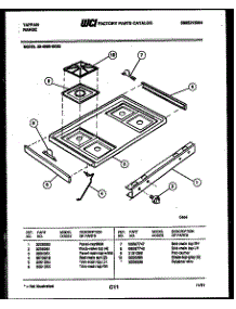 03 - Cooktop Parts parts for Frigidaire Range 30-4989-00-03 from AppliancePartsPros.com