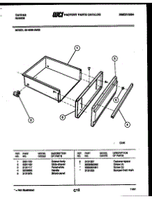 04 - Drawer Parts parts for Frigidaire Range 30-4989-00-03 from AppliancePartsPros.com