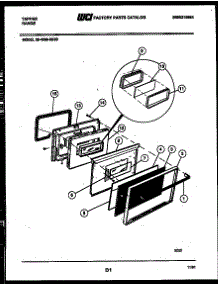 06 - Door Parts parts for Frigidaire Range 30-4989-00-03 from AppliancePartsPros.com