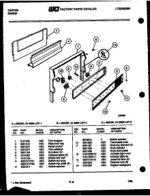 05 - Backguard parts for Frigidaire Range 31-2208-00-03 from AppliancePartsPros.com