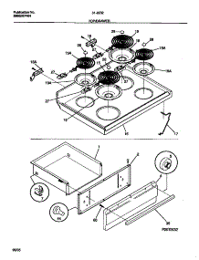 04 - Top / Drawer parts for Frigidaire Range 31-2232-00-02 from AppliancePartsPros.com