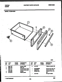 05 - Drawer Parts parts for Frigidaire Range 31-2239-23-06 from AppliancePartsPros.com