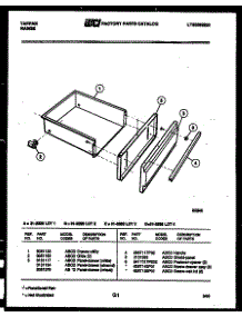 05 - Drawer Parts parts for Frigidaire Range 31-2528-23-03 from AppliancePartsPros.com