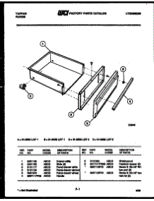07 - Drawer Parts parts for Frigidaire Range 31-2538-00-01 from AppliancePartsPros.com