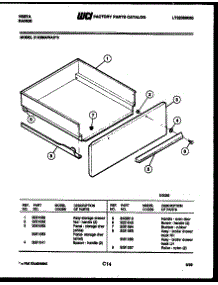 05 - Drawer Parts parts for Frigidaire Range 21KEMAWAD3 from AppliancePartsPros.com