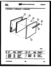 03 - Door Parts parts for Frigidaire Range 24KPMAWAN7 from AppliancePartsPros.com
