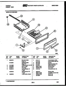 04 - Broiler Drawer Parts parts for Frigidaire Range 30-1049-23-05 from AppliancePartsPros.com
