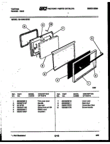 05 - Door Parts parts for Frigidaire Range 30-1049-23-05 from AppliancePartsPros.com