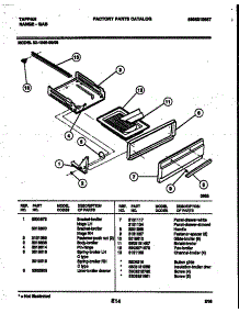 04 - Broiler Drawer Parts parts for Frigidaire Range 30-1049-23-06 from AppliancePartsPros.com