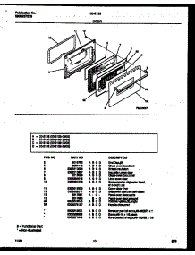 06 - Door Parts parts for Frigidaire Range 30-2132-00-03 from AppliancePartsPros.com