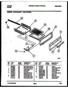 05 - Broiler Drawer Parts parts for Frigidaire Range 30-2139-00-07 from AppliancePartsPros.com