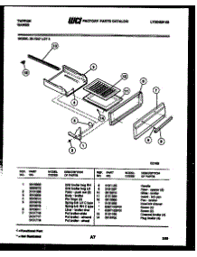 06 - Broiler Drawer Parts parts for Frigidaire Range 30-7347-00-03 from AppliancePartsPros.com