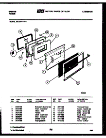 05 - Door Parts parts for Frigidaire Range 30-7347-66-03 from AppliancePartsPros.com