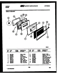06 - Door Parts parts for Frigidaire Range 31-2539-23-01 from AppliancePartsPros.com