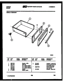 07 - Drawer Parts parts for Frigidaire Range 31-2539-66-01 from AppliancePartsPros.com